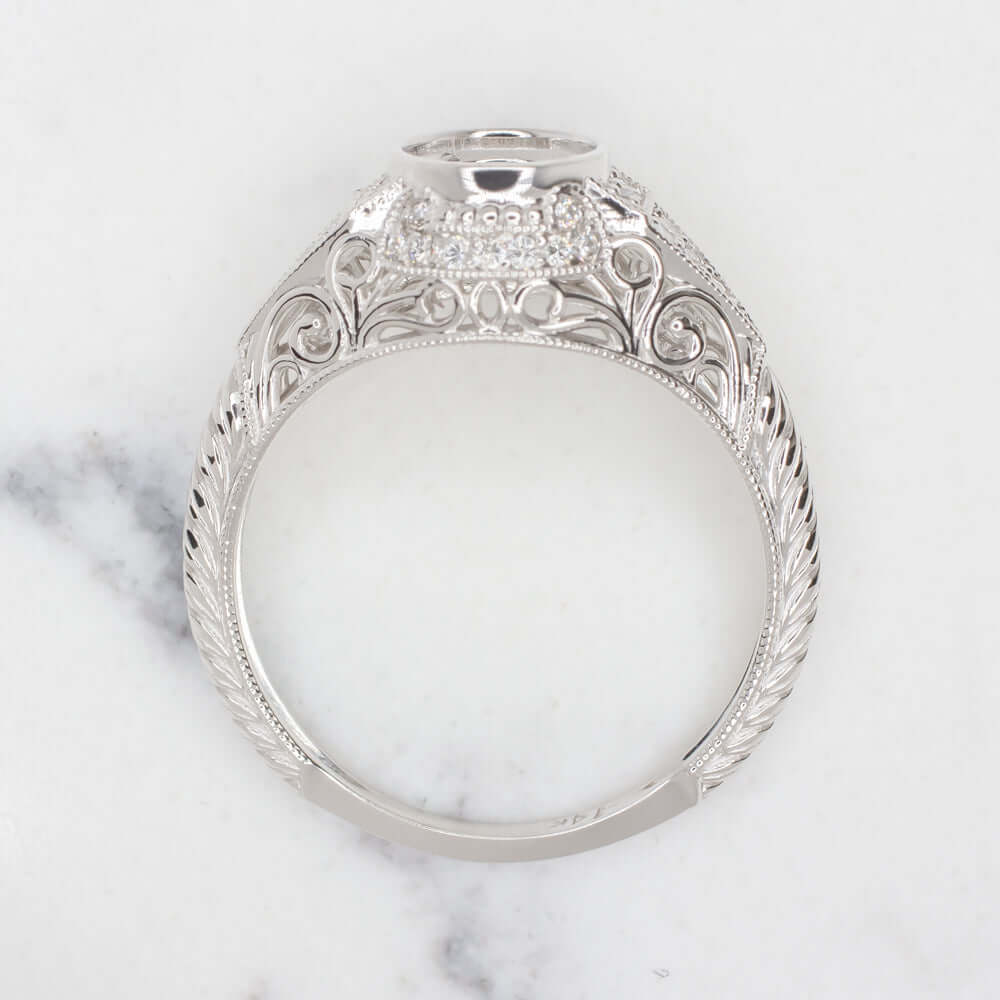 Art Deco Ruby & Diamond Art Deco Platinum Ring. - Addy's Vintage